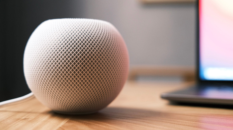 HomePod mini on table