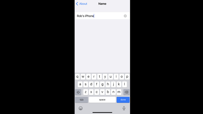 Changing your iPhone's name