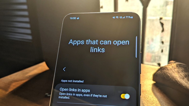 Apps that open link on Android