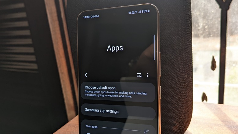 Choosing default apps on Android