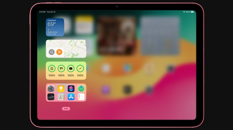 Battery widget iPadOS