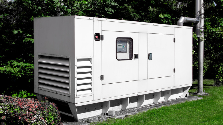 Large diesel generator