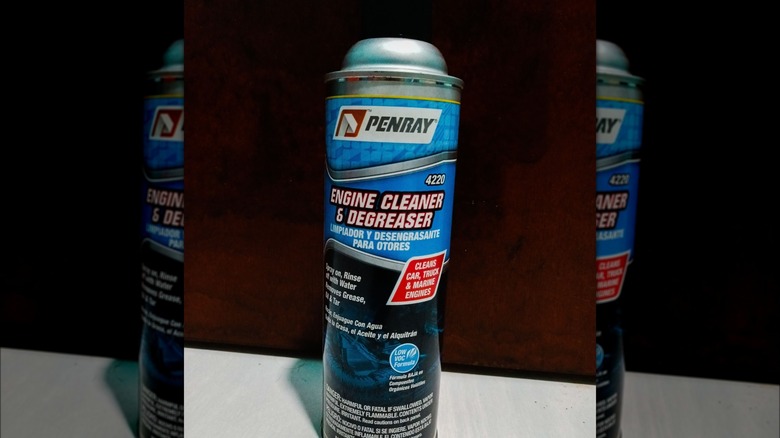 Can of engine degreaser