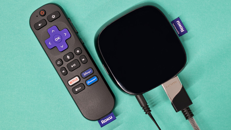 Roku streaming media player and a remote control