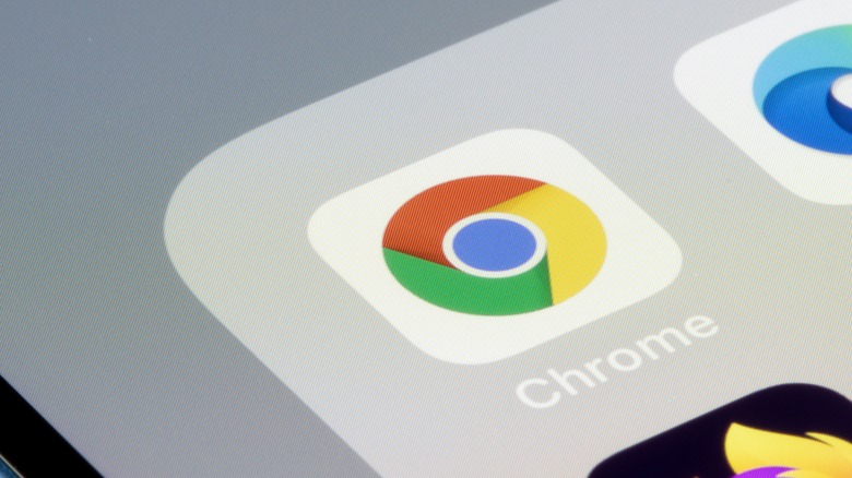 Chrome app on iphone icon