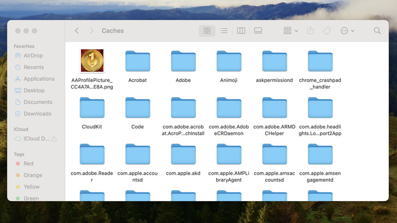 Caches folder on Mac