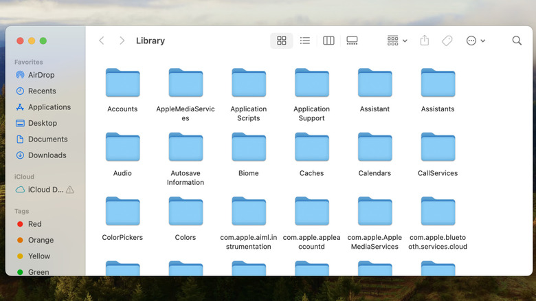 Library folder on Mac