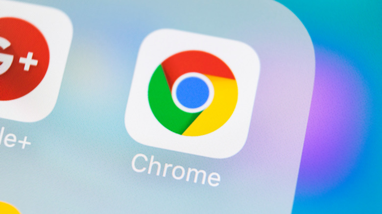Chrome app on iPhone