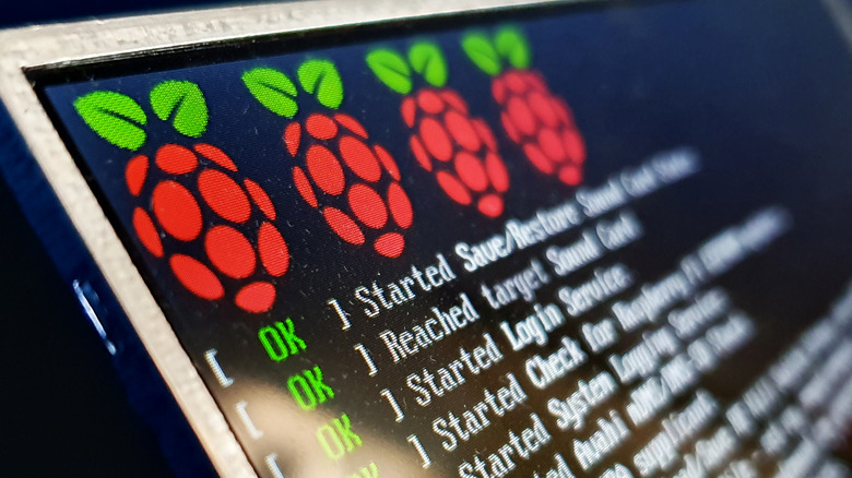 Raspberry Pi boot screen