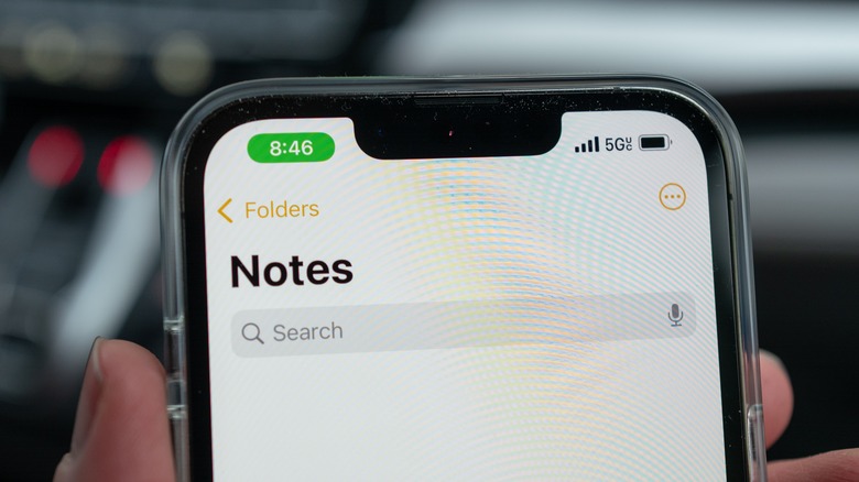 iPhone Notes app