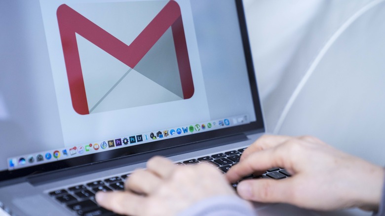 Gmail laptop mockup