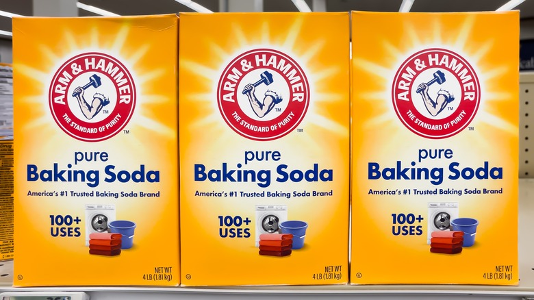 Arm & Hammer baking soda boxes