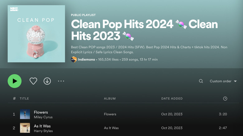 clean pop hits playlist