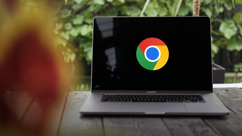 Google Chrome icon on a MacBook Pro
