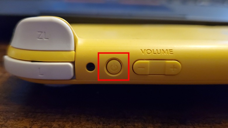 nintendo switch power button