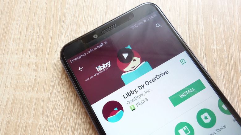 Libby app on Android