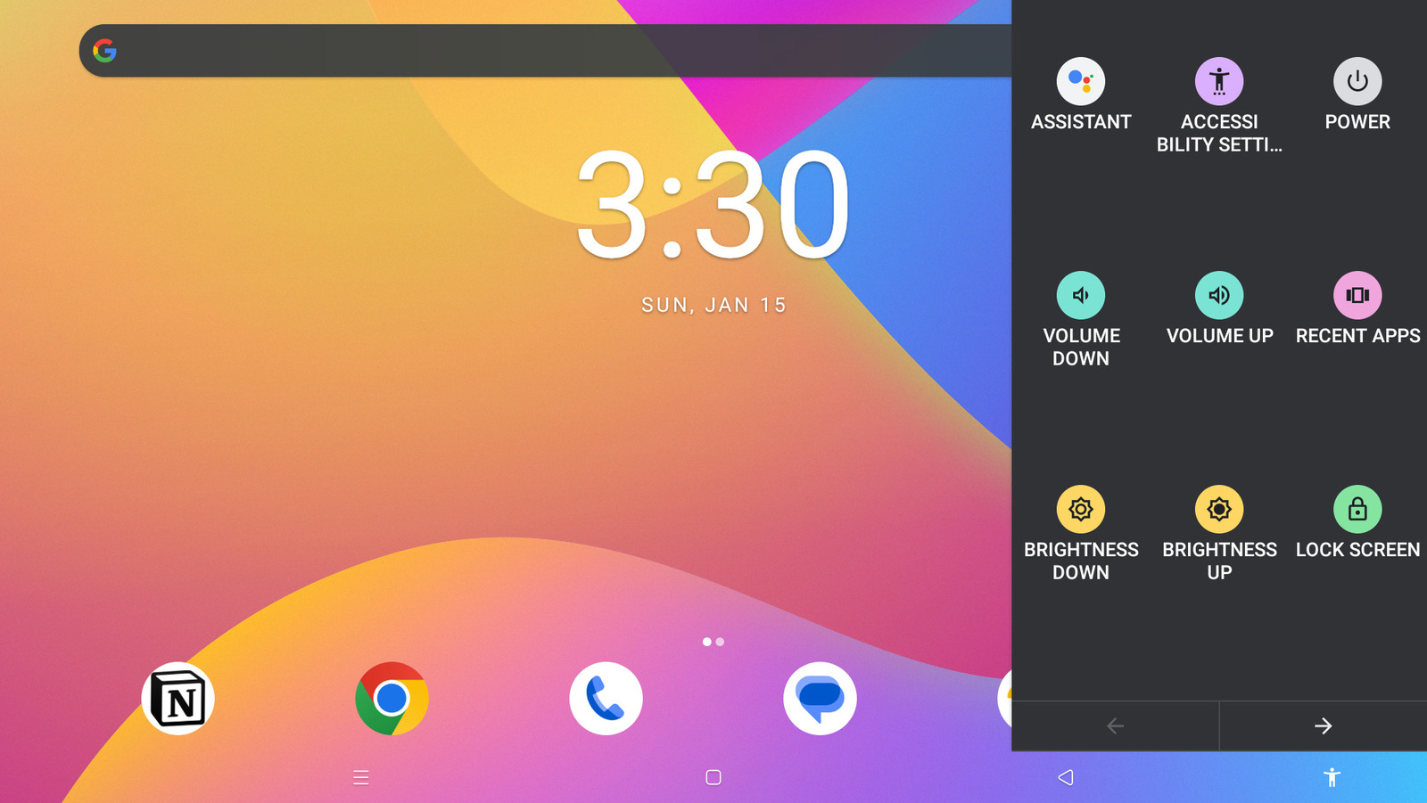 android l home screen