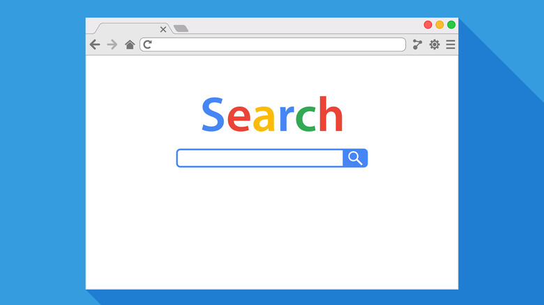 Google Chrome search window