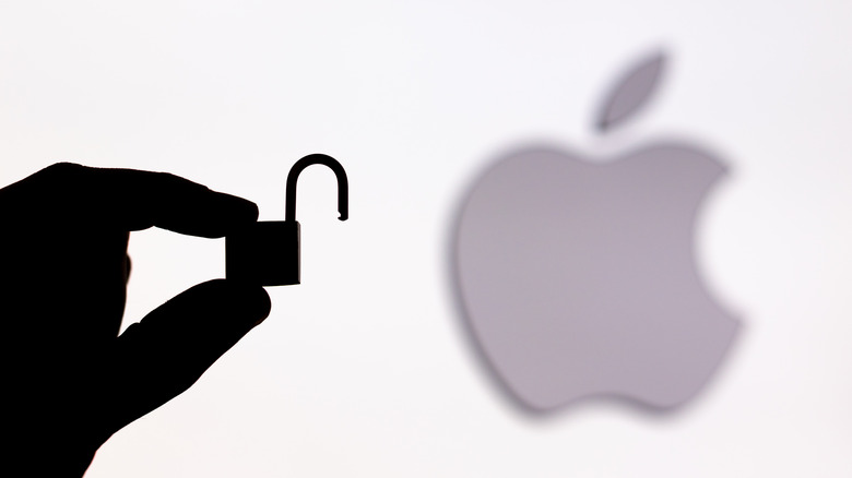 encrypted apple symbol