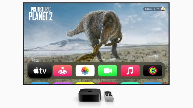 FaceTime logo shown on Apple TV