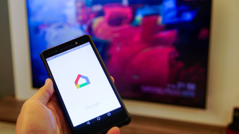 google home app against tv