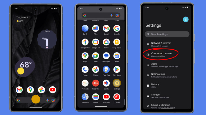 Connected Devices Settings Google Pixel 7