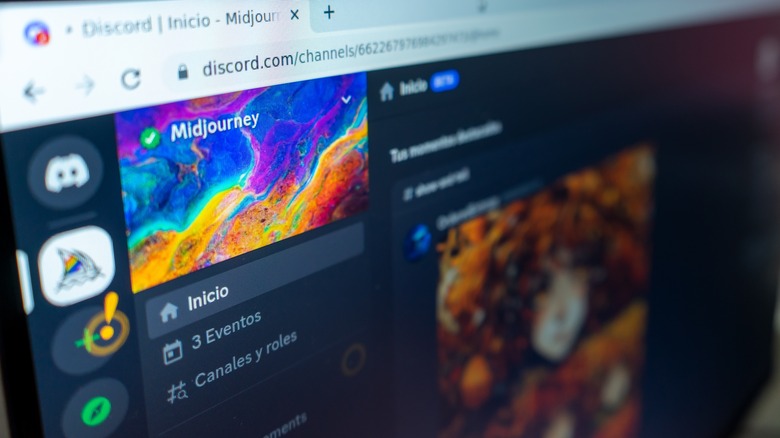 midjourney discord server on PC
