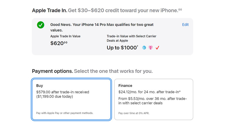 Apple iphone trade in estimate