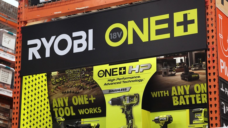 Ryobi ONE+ store display