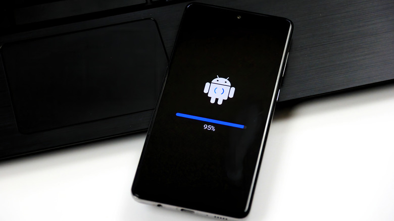 android smartphone update screen