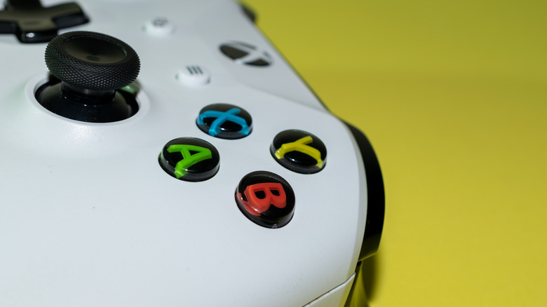 Xbox controller closeup