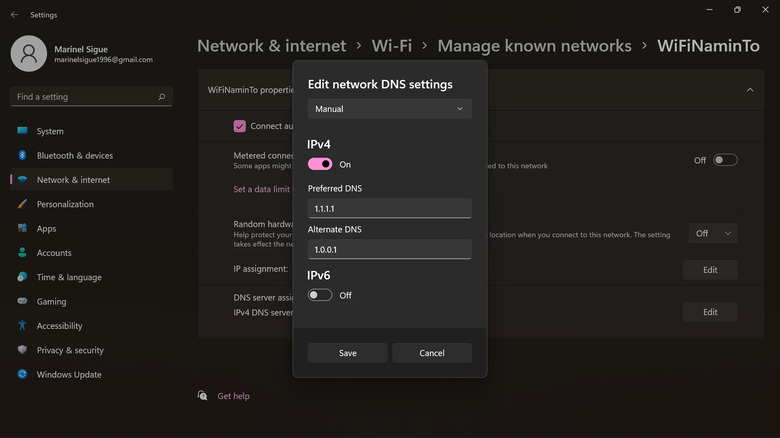 windows 11 new dns server