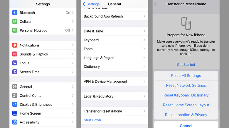 Network Settings in iOS 15