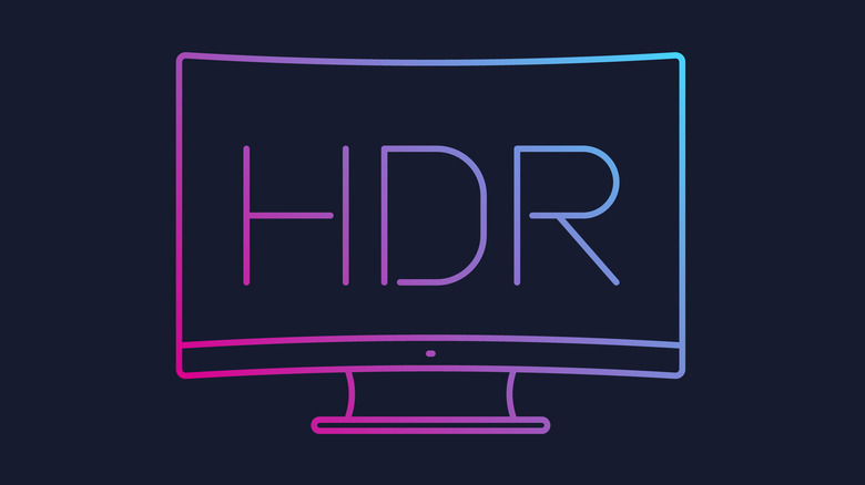 HDR colored line illustration