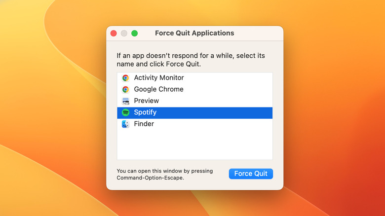 Force Quit Applications on Mac