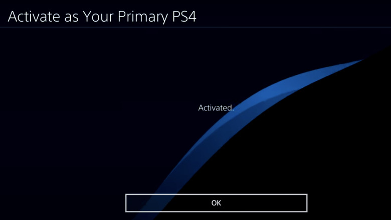 Activate as primary PS4 screen