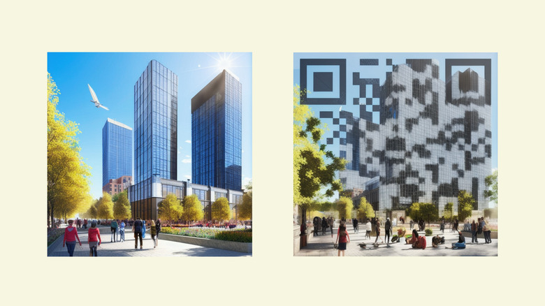 Stable Diffusion QR code art 