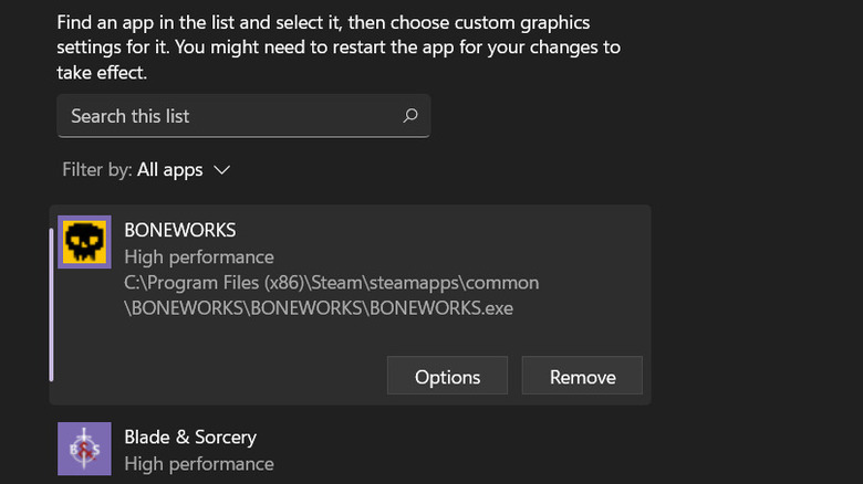 Select default gpu windows 11