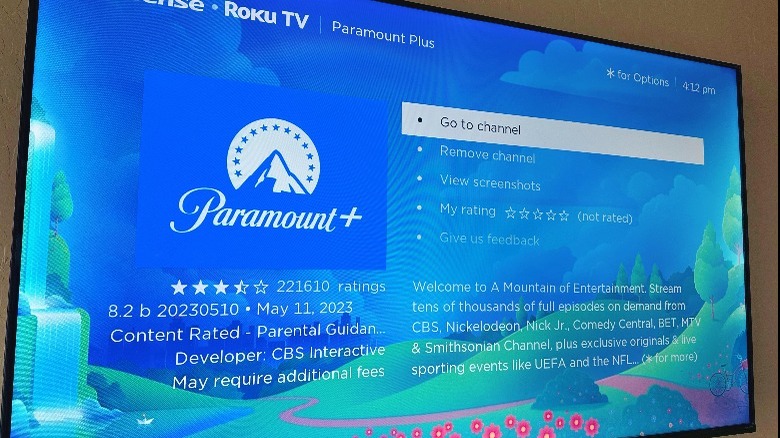 paramount plus app roku