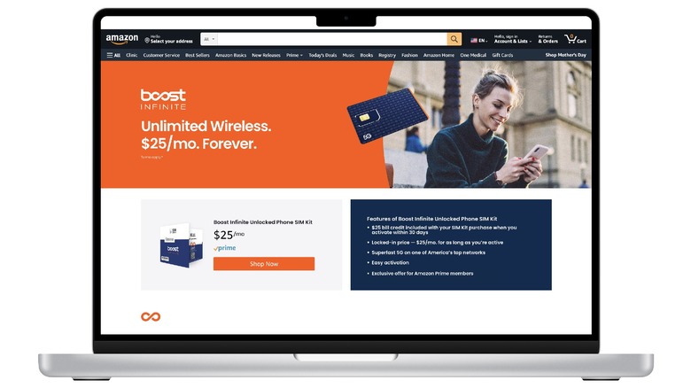 Boost Amazon storefront on laptop