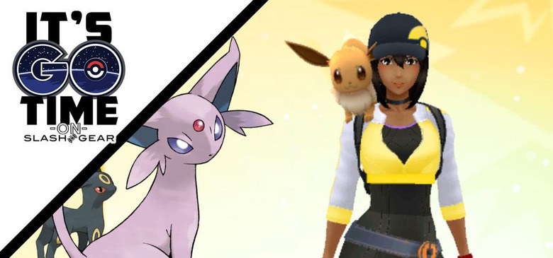 I'm unsure if this is a bug or not, but I'm looking to evolve my Eevee into  Umbreon. I've completed the steps to do so (Buddy, walked 10km) and the  silhouette shows