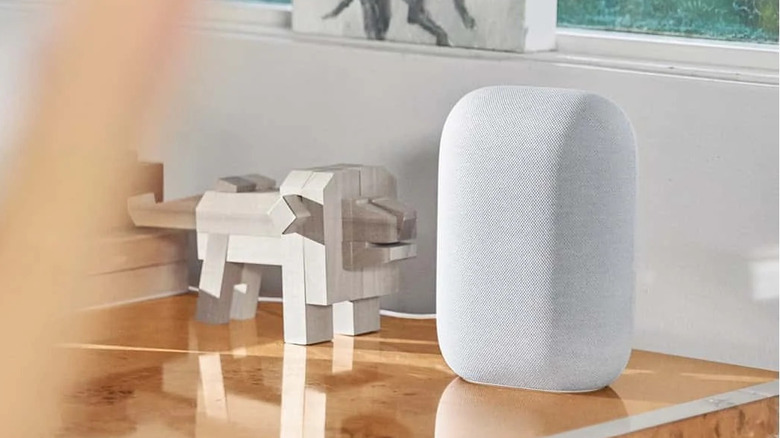 Google Nest Speaker on table