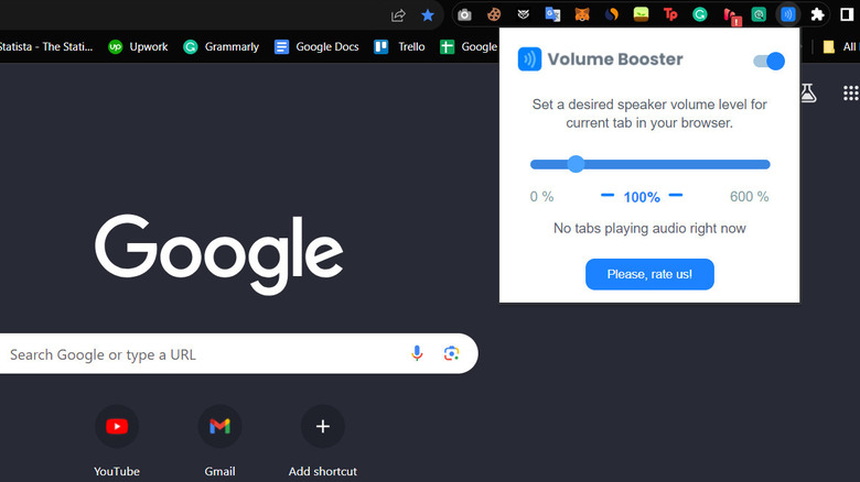 Volume Booster extension Chrome