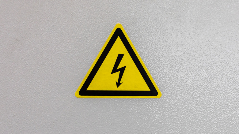 high voltage sign