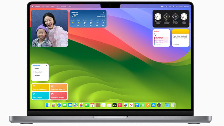 macOS sonoma desktop