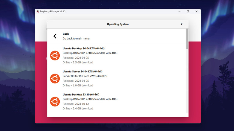 Ubuntu OSes in Raspberry Pi Imager