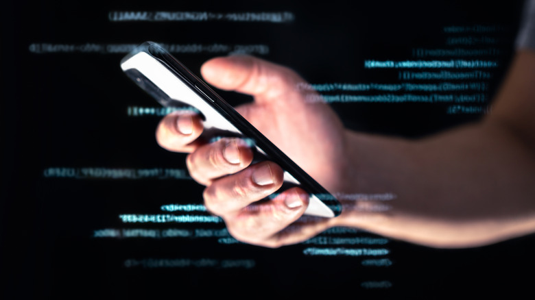 smartphone spyware text code