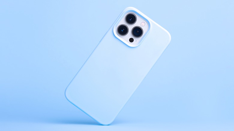 blue iPhone