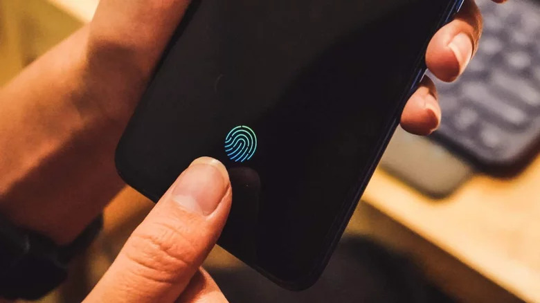 Fingerprint sensor on phone