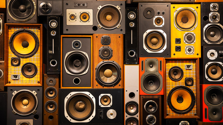 Stack of speakers